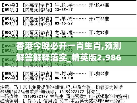 今晚买什么生肖最准确|精选资料解析大全